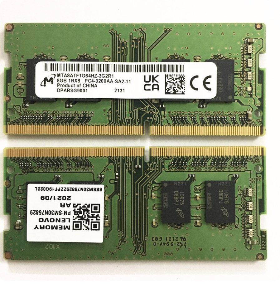 Micron DDR4 8GB RAM, 3200MHz SO-DIMM Memory for Laptops - Reliable