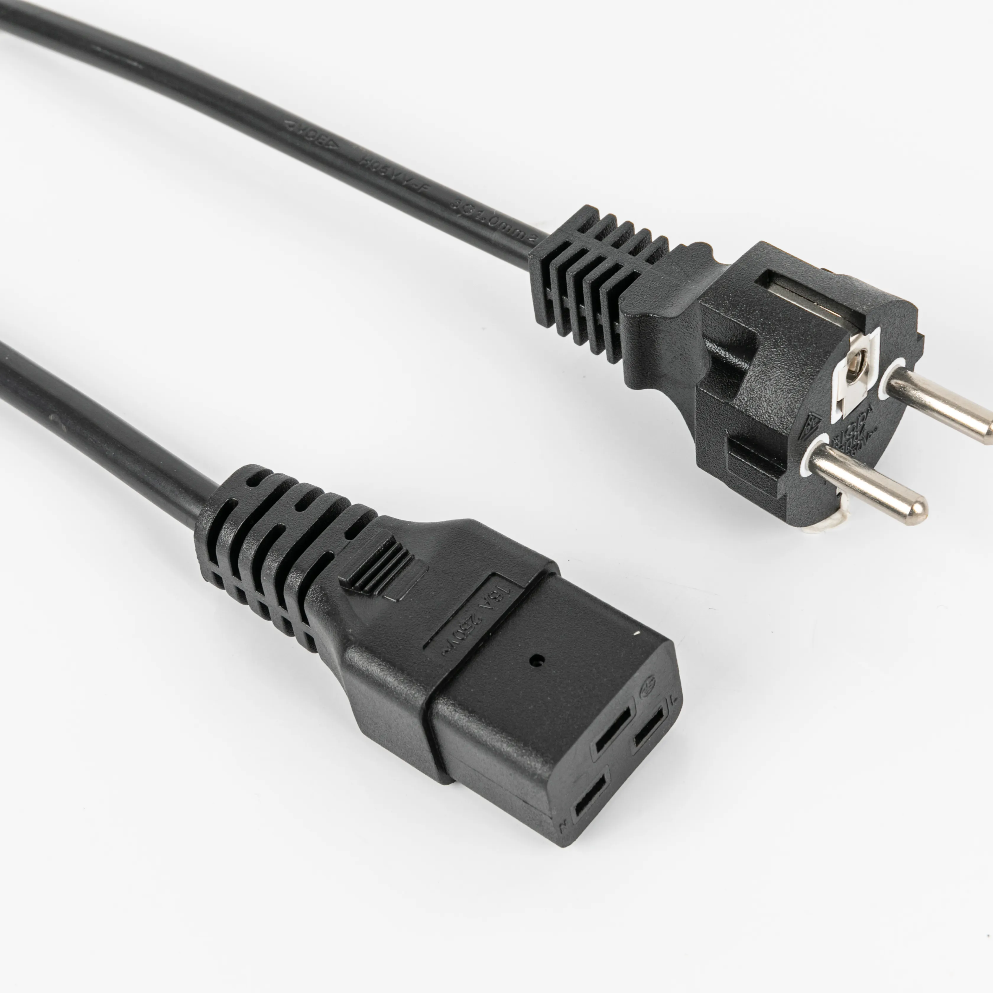 PVC System Micro Inverter AC Power Cord Schuko Plug to LY01 Connector with H07RN-F Rubber Cable for New Model
