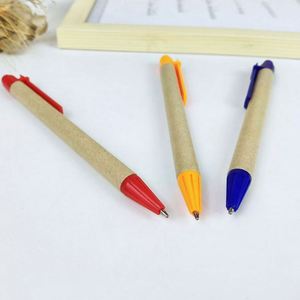 Stylo bille multifonctionnel promotionnel en papier kraft écologique, recyclable, avec logo personnalisé, faible MOQ, pointe 1,0 mm, multicolore - Product Image 5