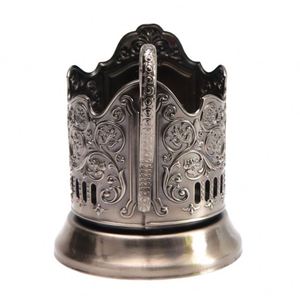Custom Logo Bronze Podstakannik Russian Hot Tea Coffee Drink Metal Cup Holder - Product Image 5
