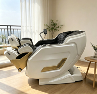 Silla de Masaje Eléctrica Multifuncional Moderna de Lujo, Relajante, Gravedad Cero, Calefacción, Programas Automáticos para Todo el Cuerpo, Múltiples Bolsas de Aire