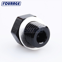 Adaptateur de capteur de pression d'huile en aluminium mâle M16 X 1.5 à femelle 1/8 "NPT Port Reducer Gauge Sensor Adapter for GM LS Series
