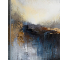 Décoration d'intérieur, peinture à l'huile peinte à la main sur toile, art mural encadré avec impression numérique
