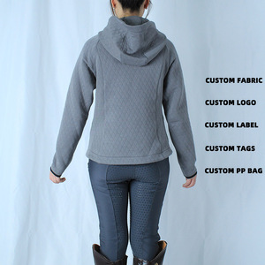 ARLAN Factory Women's Shower Proof Riding Competition Brown Clothing Winter Kids Show Beige <b>Light</b> Weight Equestrian Jacket - Product Image 2