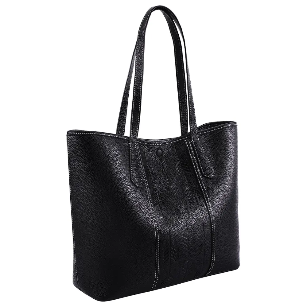 निर्माता wholesales नई डिजाइन काले महिलाओं के बैग पु लक्जरी देवियों ढोना हैंडबैग महिला चमड़े के बैग हाथ बैग