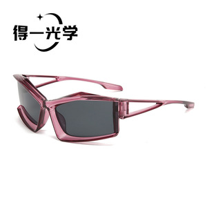 Futuristic Cycling Sunglasses Black PC Frame Polarized UV400 Type 3 For Men Sports <b>Eyewear</b> - Product Image 3
