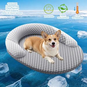Pet Cooling <b>Mat</b> Large Modern Memory Foam Cotton Fill Hypoallergenic Breathable Washable Anti-Slip Eco-Friendly Summer Heat - Product Image 1