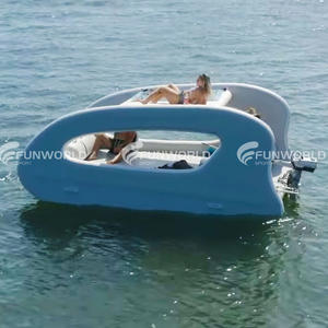 電気カタマランインフレータブル電気ボート豪華ヨットボートカタマランヨット水上ボート - Product Image 1