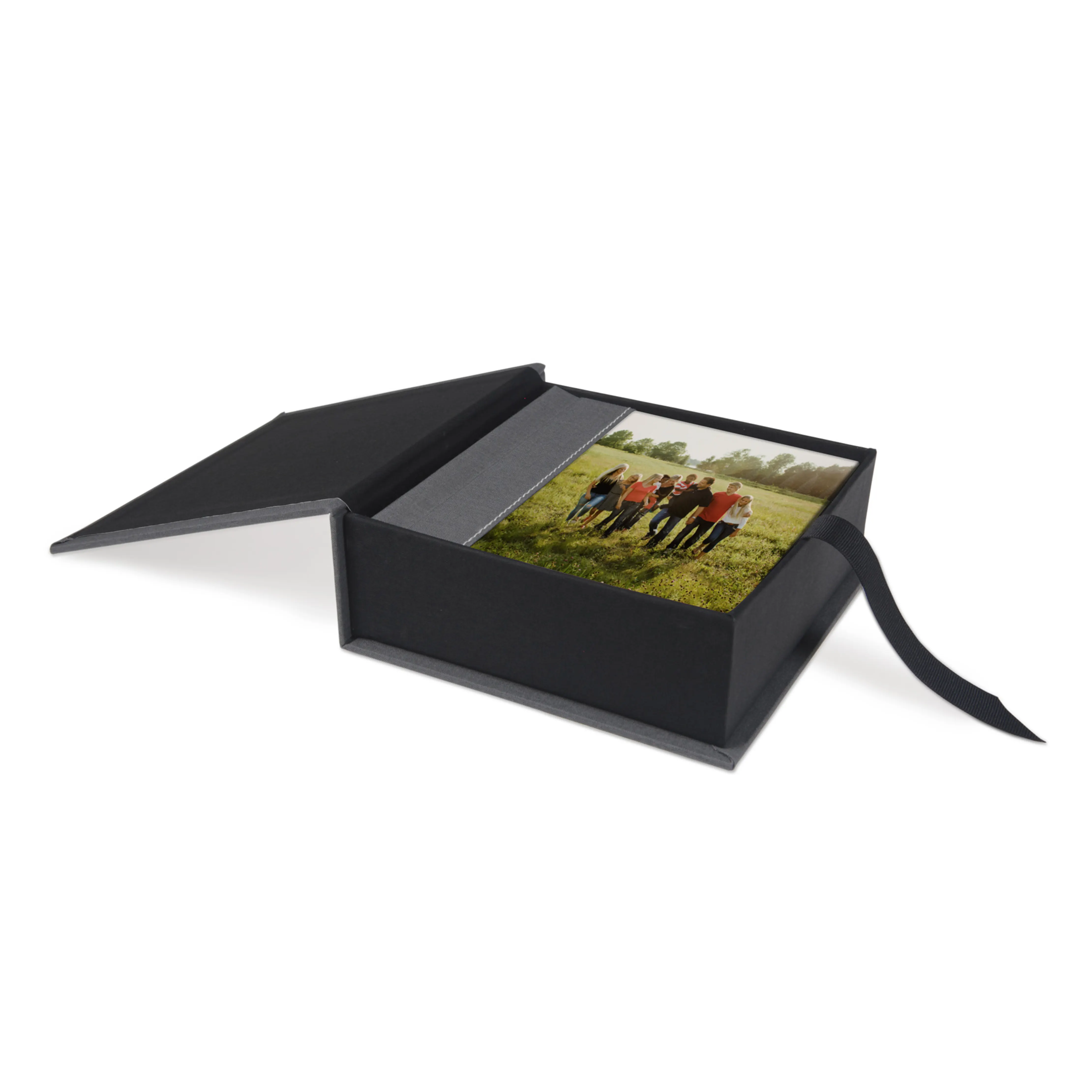 Kotak Buku Album Foto Kertas Kaku Kustom dengan Penutup Magnetik