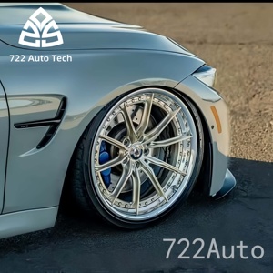 ล้อฟอร์จแบบกำหนดเองสำหรับรถแข่ง น้ำหนักเบา 722 Auto 6061-T6 ขนาด 16-24 นิ้ว ดีไซน์เว้าสองชิ้น ขอบลึก PCD ET 5x120 - Product Image 1