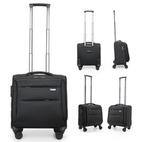 Valise de voyage JMHZ01 en tissu Oxford, coque souple, légère, bagage à main, serrure douanière, fermeture éclair anti-explosion, 18/16 pouces