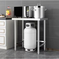 Commerciële keuken roestvrijstalen werktafel, werktafel restaurant, op maat gemaakte keukenapparatuur voor restaurant catering