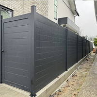Panneau de clôture en aluminium de 1,8 m de hauteur, résistant à la rouille, clôture de jardin en métal pour projets immobiliers résidentiels