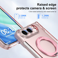 Étui magnétique rotatif à 360° de qualité supérieure compatible avec l'iPhone Duo Fold, film intégré, coque pliable antichoc