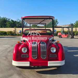 Carrito de Golf Eléctrico Clásico de Lujo, Autobús y Automóvil Turístico de Estilo Retro - Product Image 1