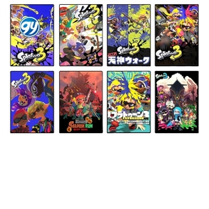 Póster de anime del juego <span class=keywords><strong>Splatoon</strong></span> 3, pegatina de pared, pintura, decoración para dormitorio, sala de estar, oficina, hogar, autoadhesivo - Product Image 6