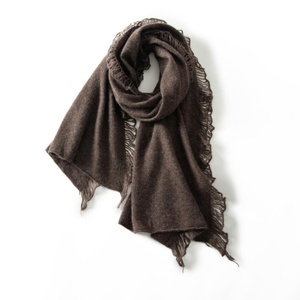 Chal de Cachemira Suave para Mujer, Otoño Invierno, Primavera, Nuevo, Cálido, Color Sólido, con Borlas, Tejido, para Todas las Temporadas, para Musulmanas - Product Image 6
