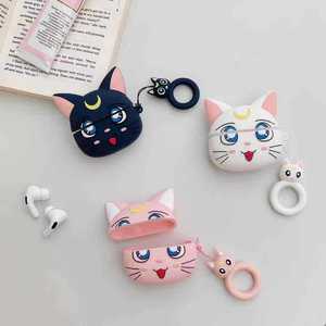 Funda 3D con dibujos animados de gato Monn para Sailor Moon, funda para Airpod, Sailor Moon - Product Image 2