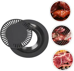 BBQ Grill Kupfer Herd Grill Grill platte Korean BBQ Grill Pfanne Antihaft-Grill Herd Pfanne