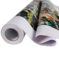 140g blanco negro gris pegamento adhesivo vinilo solvente eco-solvente imprimible pegatinas de vinilo brillante