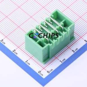 KF2EDGKRM-3.81-2*4P Plug-in Terminal Block Bent Lead Through Hole,P=3.81mm Board-to-Board / Socket - Closed Screw Fixing 2x4P - Product Image 2