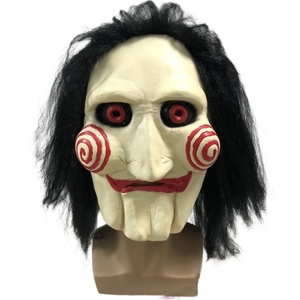 <span class=keywords><strong>Saw</strong></span> Killer Movie Theme Halloween Cosplay Horror Mask con peluca Material de látex <span class=keywords><strong>Saw</strong></span> Scar Mask - Product Image 4