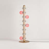 Lampes de table LED en verre coloré et métal doré XCT9018, style moderne et simple, éclairage d'appoint contemporain