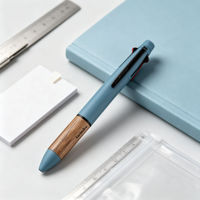 Stylo multifonctionnel Uni MSXE5-KF-05 Jetstream x Karimoku 4-en-1, 4 couleurs, stylo à bille + crayon mécanique 0,5 mm