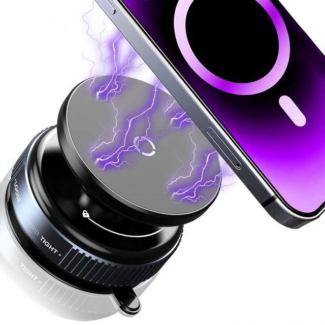 Upgraded Vacuum Magnetic Suction Phone Mount Magnetic Car Phone Holder for Car/Gym/Mirror/Shower/Smooth Surface Car Accessories