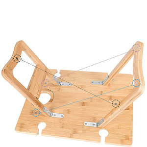 Mini tavoli pieghevoli di bambù del <span class=keywords><strong>tavolo</strong></span> <span class=keywords><strong>da</strong></span> Picnic portatile poco costoso con la spiaggia all'aperto del supporto di vetro di vino - Product Image 3