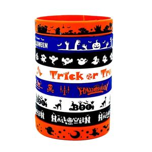 Pulsera Deportiva de Silicona para Niños, Diseño de Halloween, Brazalete de Goma Reciclada, Color y Talla Personalizables, Artículos para la Fiesta de Halloween - Product Image 1