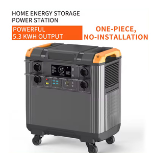 High-Capacity 5000W Solar Power Station Generator 1200W/600W 50/60HZ Pure Sine Wave Output Portable Car Jump - Product Image 5