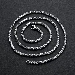 Stainless Steel Keel <b>Chain</b> Necklace <b>Titanium</b> Steel Flower Basket <b>Chain</b> Unisex Fashion Jewelry Gift Occasion Necklaces - Product Image 3