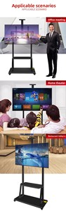 All-in-One Vertical Mobile <strong>TV</strong> Stand Steel and <strong>Plasma</strong> Material <strong>LCD</strong> Bracket Conference Teaching Live Display Floor Cart - Product Image 5