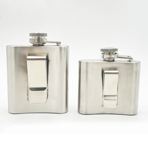 <span class=keywords><strong>Mini</strong></span> 3oz Edelstahl Flach mann Luxus Design mit Gürtels chnalle für Geschäfts geschenke Camping - Product Image 6