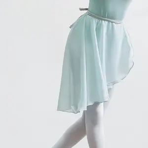 Verbesserte hochwertige Anti-Falten-Frauen Erwachsene Mädchen üben tragen gewickelte Ballett-Tanz-Chiffon-Röcke
