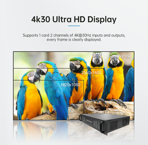 โปรเซสเซอร์วิดีโอวอลล์ LCD ระดับมืออาชีพ ตัวควบคุมวิดีโอวอลล์ HDMI DVI โปรเซสเซอร์ต่อภาพและเสียงอัจฉริยะ รองรับการซ้อนทับ 8 ชั้น - Product Image 3