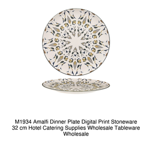 Plato Plano de Gres Amalfi Ø 32 cm con Impresión Digital M1934 - Product Image 2