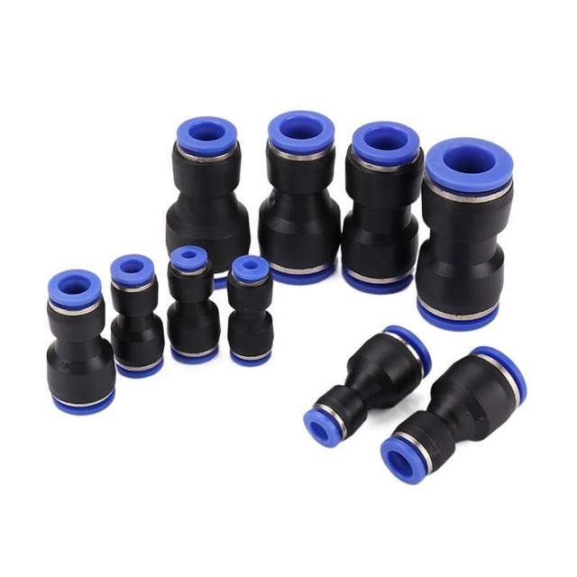 PG Pneumatic Fitting Straight Push Plastic Connector 4/6/8/10/12mm Trachea Connector PU Air Hose Tube