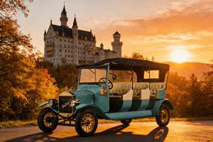 Auto Eléctrico Vintage <span class=keywords><strong>de</strong></span> Turismo para 8 Personas |   Vehículo <span class=keywords><strong>de</strong></span> Transporte <span class=keywords><strong>Certificado</strong></span> por la UE para Resorts y Sitios Históricos - Product Image 5