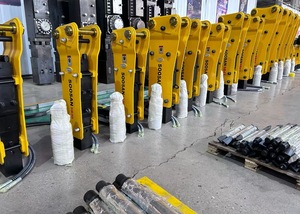 SOOSAN SB 43 TOP Type Hydraulic Breaker Engine Motor Yellow China 6-9 Tons 1 Year Warranty Wooden <b>Crate</b> <b>Packing</b> 75mm - Product Image 2