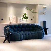 Paquete de compresión de esquina sofá conjunto cómodo curvado burbuja sofá modular