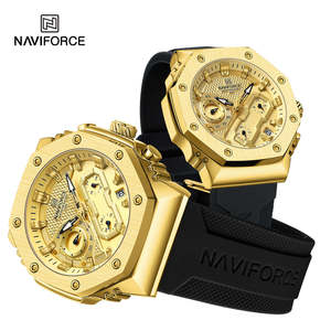 Orologio al Quarzo Casual Naviforce NF8035 Nuovo Stile con Cinturino in Silicone Resistente all'Acqua, per Coppie, Offerta Speciale, Prodotto in Cina - Product Image 3