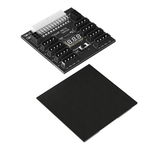 ATX Cung cấp điện Adapter board PCB atx24pin nữ để 8 IDE Molex 4pin & 2 PCIe <span class=keywords><strong>6pin</strong></span> cho ổ đĩa cứng trong kho - Product Image 5