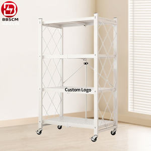 Estante de Almacenamiento de Acero Resistente al Óxido de Uso Medio con Superficie con Recubrimiento en Polvo, Diseño sin Pernos para Cocina, Sala de Estar, Estantes Apilables - Product Image 4