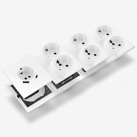 Interruptores y Enchufes de Pared WESA, Enchufe Doble Europeo con USB Tipo C, Enchufe Múltiple para Pared, Combinación Libre, Diseño Moderno y Lujoso