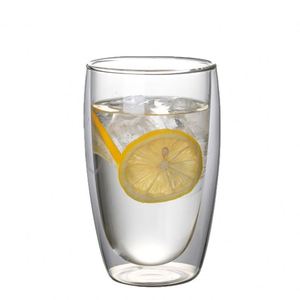Tasse en verre borosilicate Pearl Cotton, simple, à double paroi, en forme d'œuf, isolée thermiquement, pour thé au lait et boissons, pour la maison - Product Image 5