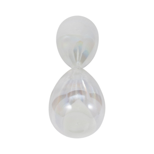 Scultura moderna a forma di clessidra iridescente, decorazione per la casa, soggiorno, camera da letto, ufficio, elegante elemento decorativo. - Product Image 6