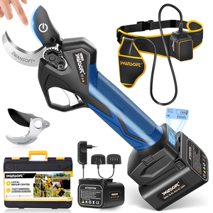 SWANSOFT Forbice <span class=keywords><strong>da</strong></span> <span class=keywords><strong>Potatura</strong></span> a Batteria Professionale <span class=keywords><strong>da</strong></span> 36mm con Taglio Progressivo, Autonomia di 6-8 Ore <span class=keywords><strong>per</strong></span> Vigneti e Frutteti PRU36 - Product Image 1