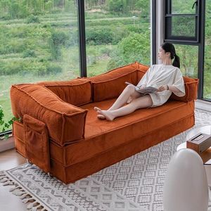 Sofá Cama Moderno Reclinable Simple sin Estructura con Función Expandible y Embalaje al Vacío, Sofá Teddy - Product Image 4
